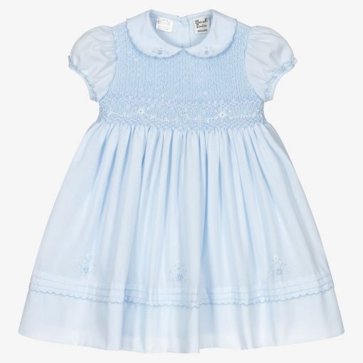 Sales Girls Blue Hand-Smocked Dress Discount good quality & reliable ...